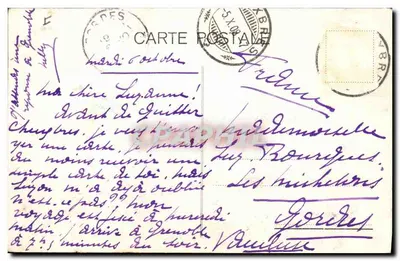 Tour de Marsens — Charnaux Frères & Cie, Ginevra — n° 5459 — Verso