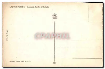 Lago di Garda - Sirmione, Grotta di Catullo — Fot. G. Negri, n° 443 — Rewers