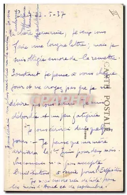 Montigny-Marlotte — Le Long Rocher — Gruta do Croc-Marin — P.C. — Verso