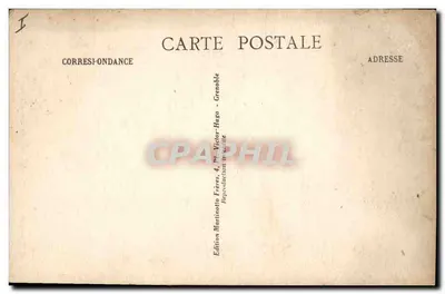 Sassenage - A Entrada das Cubas — Edição Martinatlo Frères, n° 243 — Verso