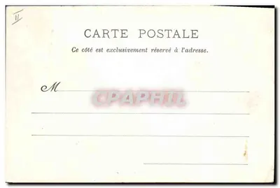 La femme avocat — scène de femme en robe d'avocat tenant un chapeau — éditeur Gliché A. Morinet, Nancy, n°14 — Verso