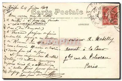 Dieppe — Pałac Sądownictwa — B. Successor, n°779 — Rewers