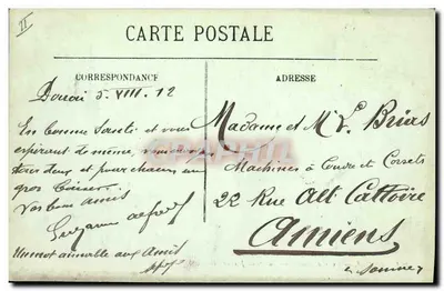 Douai — Sąd Okręgowy — Pałac Sądowy — LL. n° 401 — Rewers