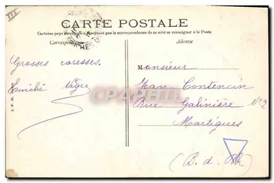 O "Carnot", Couraçado de Escada — Édition d'Art Pl. d'Armes, Toulon — Verso