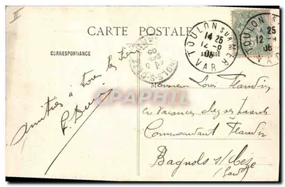 El Charlemagne — Crucero de la Marina Francesa — Cliché Giraud, Editor, Toulón — Reverso
