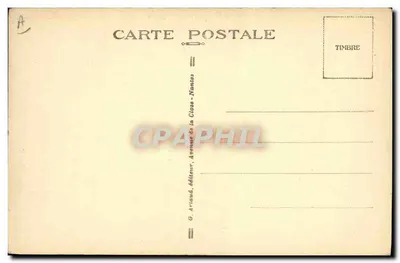 O Cruizer "Colbert" — Marinha de Guerra Francesa — G. Artaud, editor, Nantes — Verso