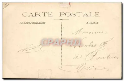Marinha Militar Francesa "Condé" Cruiser Cegado — Guende fot. Marselha — Verso