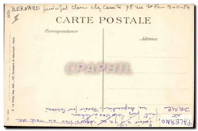 Lunéville - A Subprefeitura destruída - Editor Le Daley, n° 34º — Verso