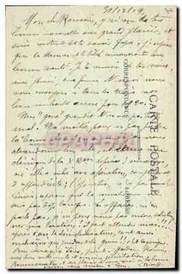 LYON — A Prefeitura, construída em 1885, por Louvier — Edição Launay & Cie — Verso