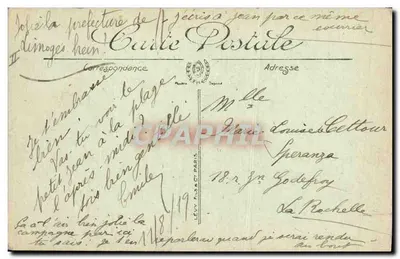 Limoges — La Prefettura — Edizione N.G. — Verso