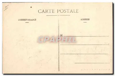 Lunéville — A Subprefeitura em chamas — Guerra 1914-1915 — Verso