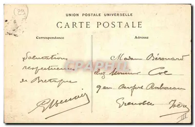 Jovem Homem de Échant — Coleção Villard, Quimper — n° 4084 — Verso