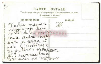 Caçador da África — soldado a cavalo com bandeira francesa — A. Palm de Rosa, n°23 — Verso