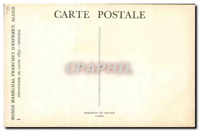 Oficial de linha — 1830 — Museu Marechal Franchet d'Espèrey, Paris — Verso