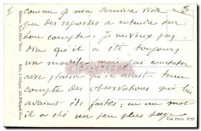 Bambino in uniforme che legge un libro — La Teoria — Éditions Aux Alliés, Parigi — Verso