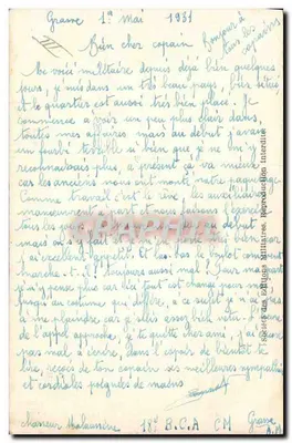 Chasseurs à pied — ilustração militar — Edmond Latoux — Verso