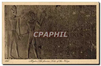 Abydos — O famoso Quadro dos Reis — Editores Lehner & Landrock, Caire
