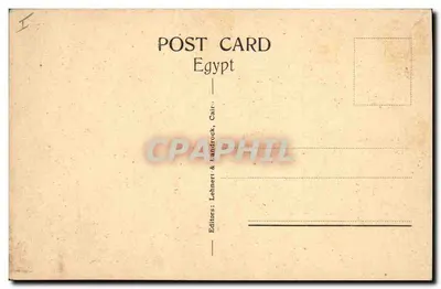 Abydos — O famoso Quadro dos Reis — Editores Lehner & Landrock, Caire — Verso