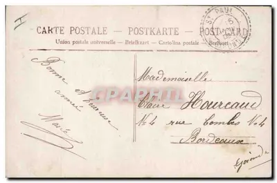 La Charité — scena zimowej charytatywności — wydawca nieznany, nr 4090 — Rewers