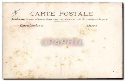 Três crianças em trajes de Natal — decoração de telhados nevados — A.N. Paris, n° 802 — Verso