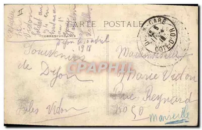 Dijon - Palácio de Justiça — Antigo Parlamento da Borgonha, criado em 1477 — R. J. Depositado — Verso