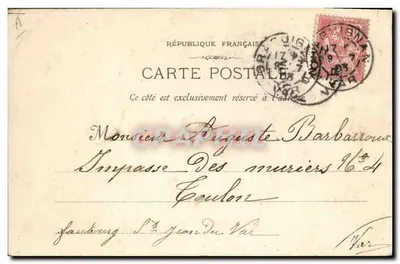 Draguignan - 288 - Rue Nationale & le Palais de Justice — Phototypie K. Lazour - Marseilles — Rewers