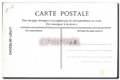 Le Conde, cruzador blindado — Editado pela Chocolat-Louit — Verso