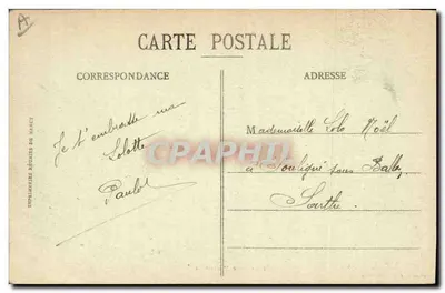 O Couraçado "Courbet" — Cherbourg — Coleção F. C., Cherbourg — Verso