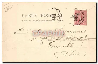 Le "Chanzy". Crucero acorazado. — A. Bougault, n° 516 — Reverso