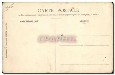 O "Gourbet", encouraçado de esquadra — Coleção Artística, n° 3214 — Edição Giletta, fot. Nice — Verso