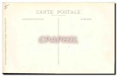 Lure — A Subprefeitura e a Fonte — La Haute-Saône Illustrée — C. L., B. — Verso