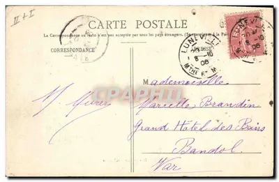Lunéville - La Sous-Préfecture — Quantin, Lib. édit. — n° 444 — Rewers