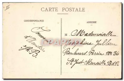 Lunéville — Podprefektura spalona przez obusy — wydawca Haasies, wydawca, Lunéville — Rewers
