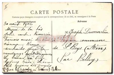 Lyon - A Prefeitura — S. F. Paris, n° 715 — Verso