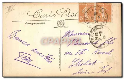Traje de Camponesa — LL. — Mœurs e Tipos Bretões — n°24 — Verso