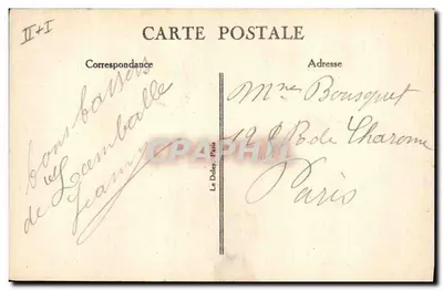 Velha Filandreira Aintrainaise — Em Bretanha — Le Doley — Verso