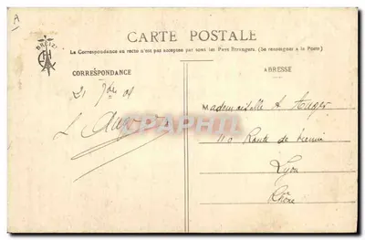 Casada de Châteauneuf-du-Rhône — retrato em traje tradicional — editor E. Hamonic, Saint-Brieuc, n° 2564 — Verso