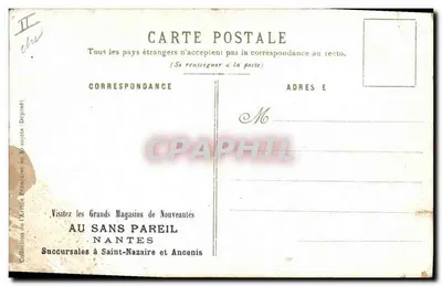 Charge de cuirassier — cavalier en armure brandissant un drapeau bleu — A. Palm de Rosa, n° 18 — Verso