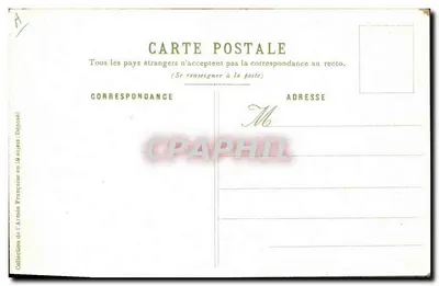 Artilharia (Fourrier) — soldado a cavalo com bandeira tricolor — A. Palm de Rosa, n°46 — Verso