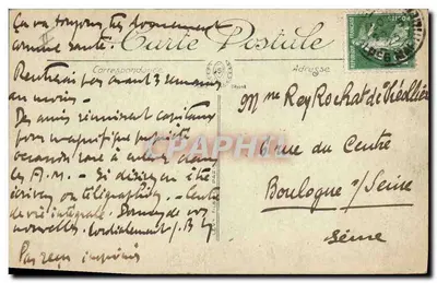 A Lista de Partida — Grupo 22, 8 de fevereiro — desenho de Marguer 1917 — Verso