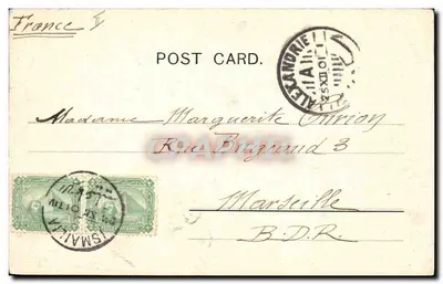 Widok Nilu i Piramid — Agentzy: Fix & David, Kair-Port Said — Rewers