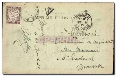 Meyrueis — Zamek Roquedols — Dworek z XI wieku spalony przez Sarraszy w XI wieku odrestaurowany w 1534 — Rewers