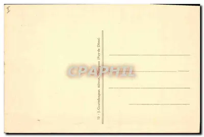 Zamek Tournœl — Poetyczna Auvergne — J. Goutefanges, wydawca — Rewers