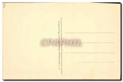 Zamek Murols (Front Wschodni) — "Poetyczna Auvergne" — J. Gouttefanges, wyd., Puy-de-Dôme — Rewers