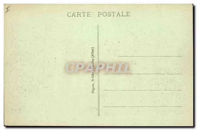 Zamek w Cordès (XI wiek) — Strona zachodnia — Wydawca Bégoun, St-Gérande-Puy (Allier), nr 4548 — Rewers
