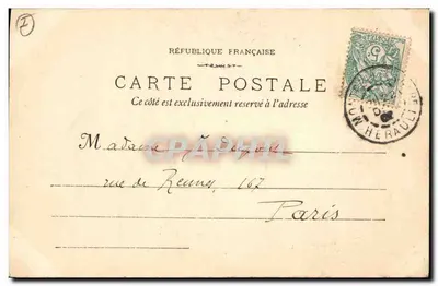 Montpellier - La Tour des Pins — Phototyp E. Lacour - Marseille, 1906 — Rewers