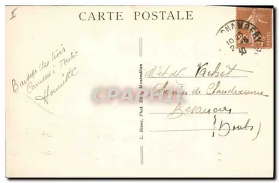Chambéry — Stara półkolistą wieża, starszy zabytek Zamek (X wiek) — Turystyka Savoie — Rewers