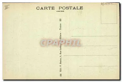 Marinha de Guerra - "Condorcet", Cruiser-Couraçado — Editor P. Braive, Toulon — Verso