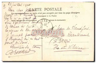 Het "Cassini" aviso-torpilleur — 1962 — uitgever HLM — Achterkant