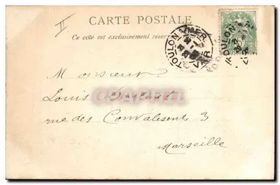 De « Chanzy », gepantserde kruiser — F. Donernel, N° 516 — Achterkant